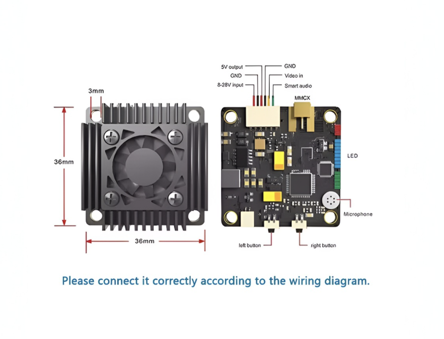 Echo FPV 5.8G 4W VTX video Transmitter